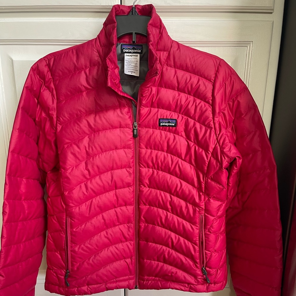 Patagonia Womens Size M Zip Up Goose Down Quilted Puffer Sweater Jacket - Picture 2 of 3